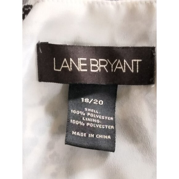 Lane Bryant Plus Size 18/20 Top Wrap Style Printed Embellished Waistband - Picture 6 of 7